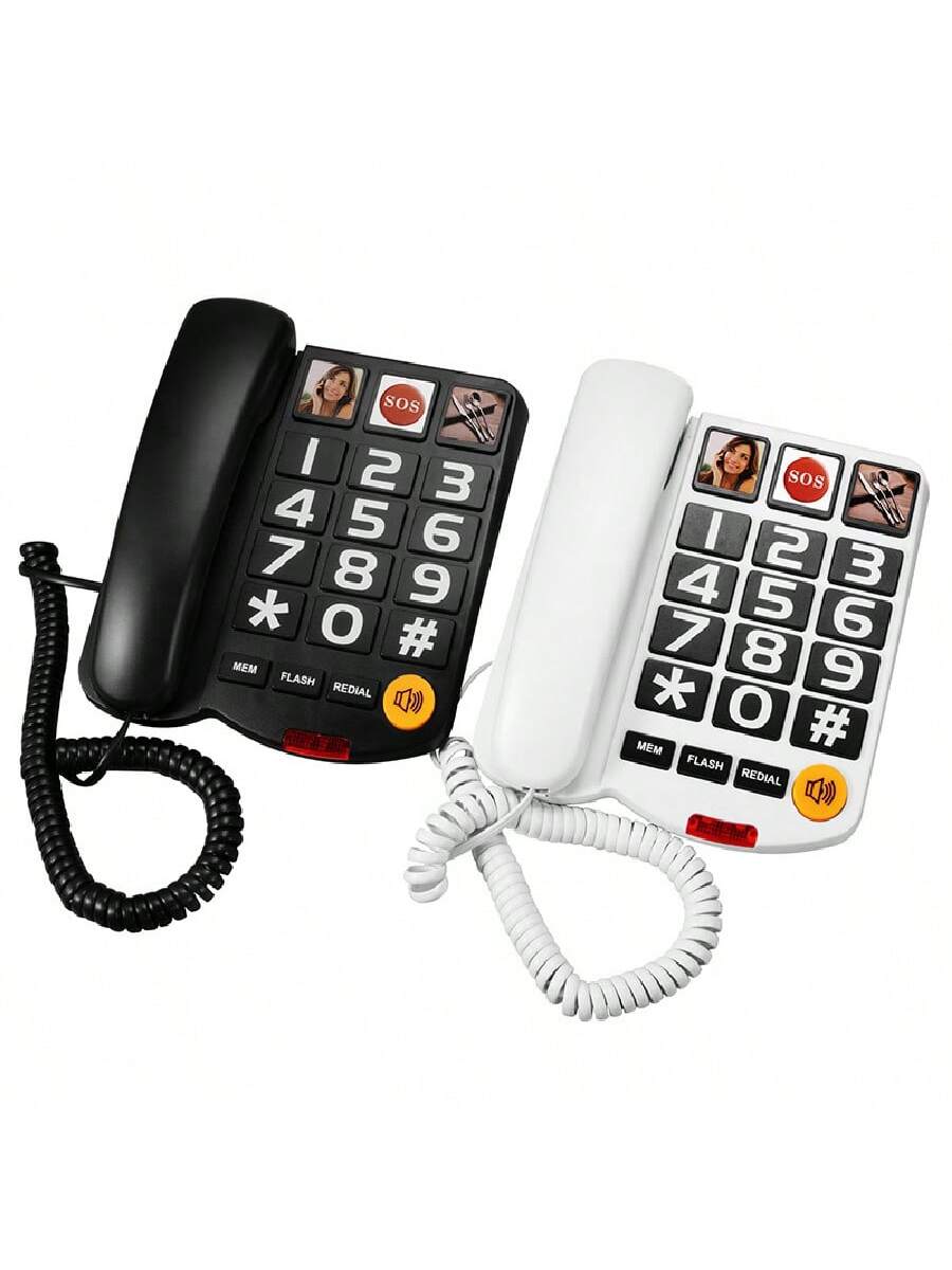 Wired Home Telephone for Seniors Simple Durable Landline Phone for Easy Calling