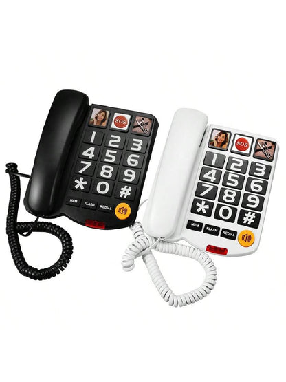 Wired Home Telephone for Seniors Simple Durable Landline Phone for Easy Calling