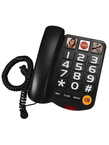 Wired Home Telephone for Seniors Simple Durable Landline Phone for Easy Calling