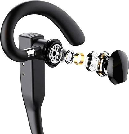 Wireless Bluetooth Headset with Dual Microphone Noise Cancelling and Long Battery Life