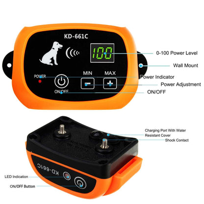 Wireless Dog Fence System Waterproof Adjustable Pet Containment
