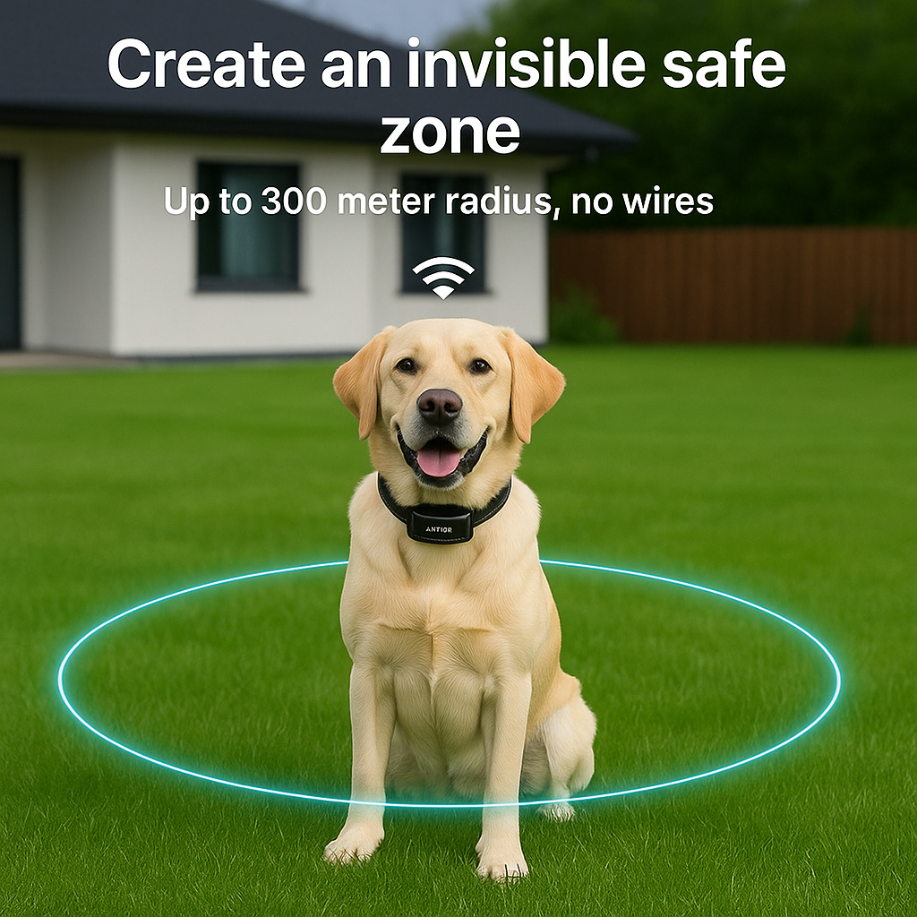 Wireless Dog Fence with Training Collar 2 in 1 Containment System