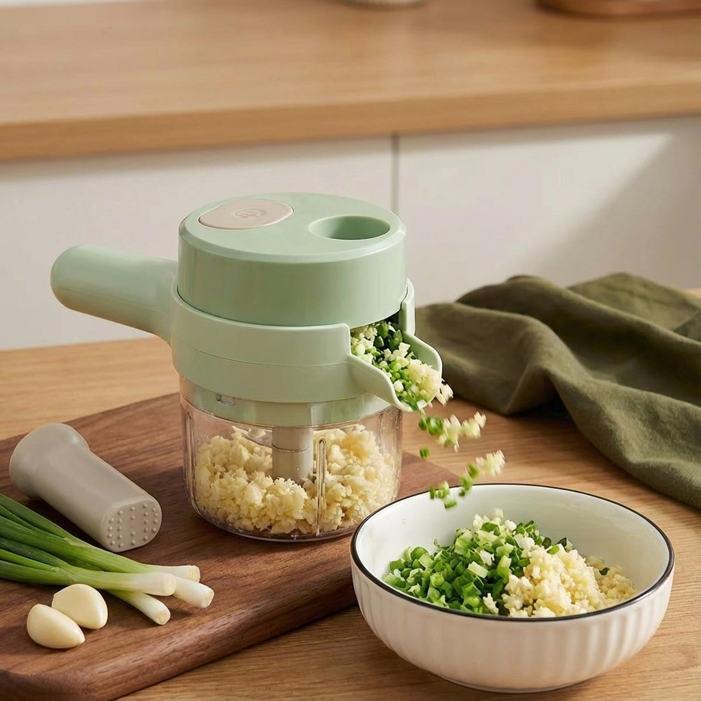 Wireless Electric Vegetable Chopper Mini Food Processor Kitchen Cutter