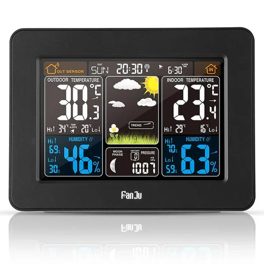 Wireless Home Weather Station Indoor Outdoor Temperature and Humidity Monitor