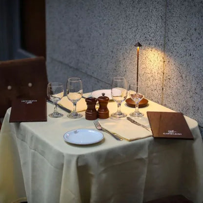 Wireless LED Table Lamp with Rechargeable Battery and Modern Design
