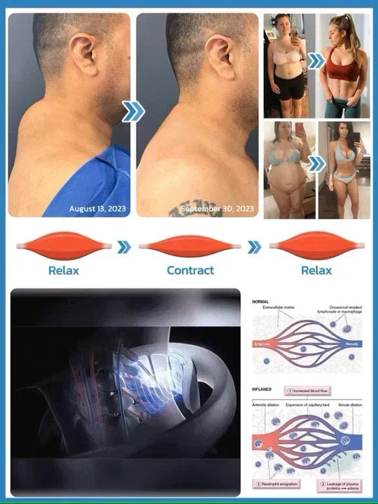 Wireless Neck and Shoulder Massager with Ultrasound and Vibration