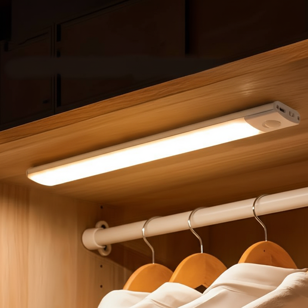 Veilleuse LED sans fil rechargeable à détection de mouvement, à fixer