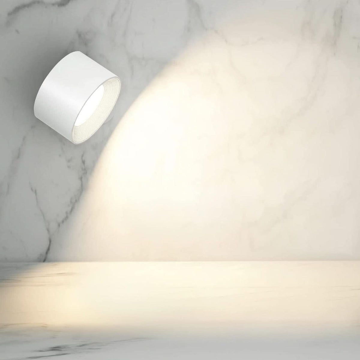 Wireless Rechargeable Wall Lamp with 360° Rotation and Adjustable Brightness