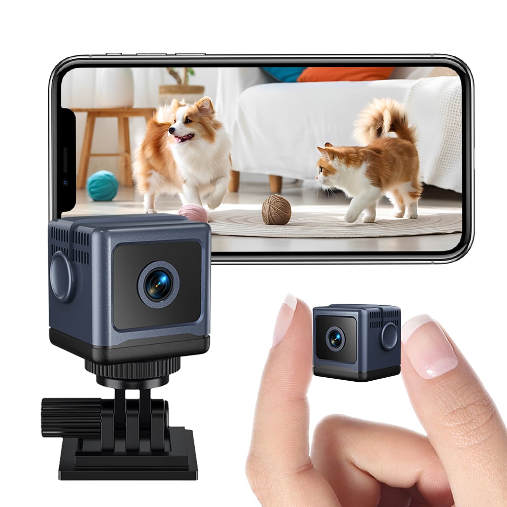 Wireless Security Camera with Built-In Battery, Local Storage, Night Vision & Motion Detection
