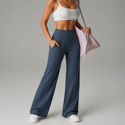 Women High Waisted Flared Yoga Pants Stretch Athletic Leggings