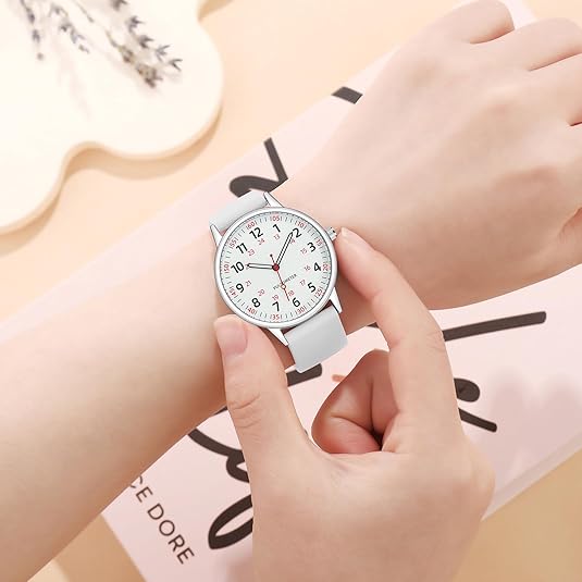 Women’s Clip On Fob Watch Silicone Waterproof Design