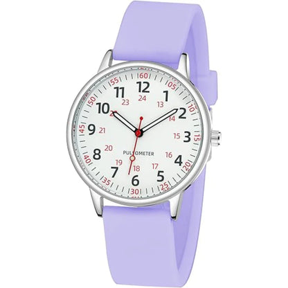 Women’s Clip On Fob Watch Silicone Waterproof Design