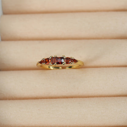 Women’s Gold Stackable Rhinestone Boho Ring Set