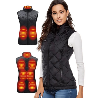 Women’s Heated Gilet Lightweight USB Powered Vest Adjustable Heat Settings