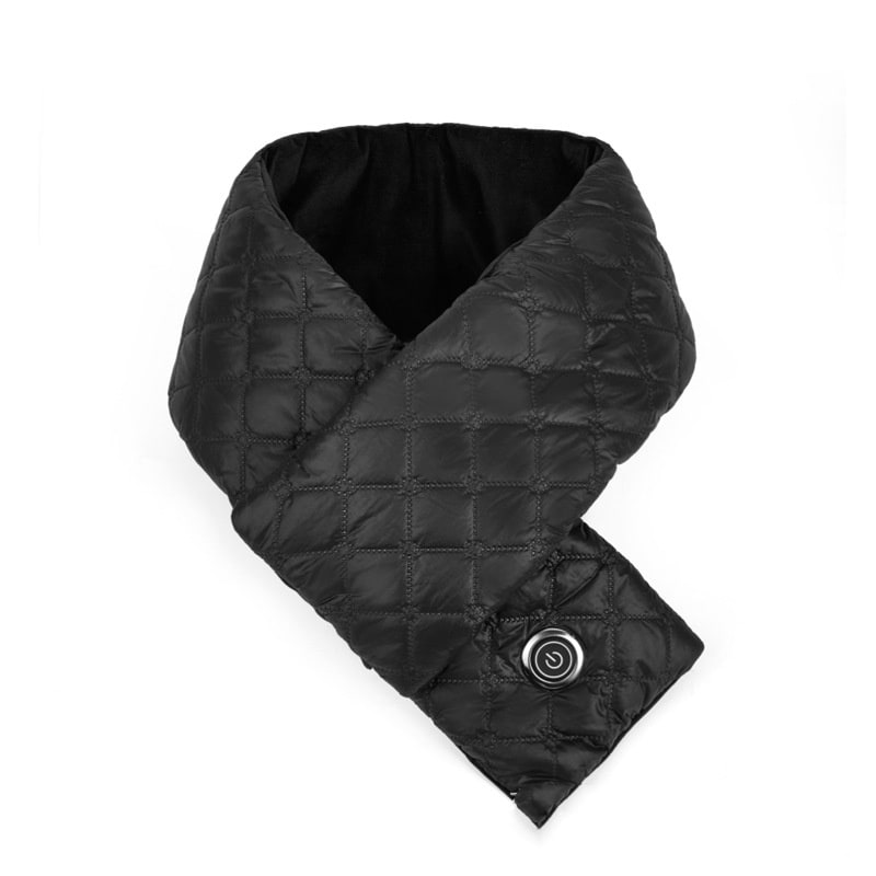 Women's Heated Neck Scarf Warmer Quilted Fleece Lined Three Temperature Settings Winter