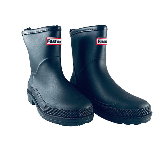 Women’s Rubber Rain Boots with Non-Slip Sole and Back Pull Loops
