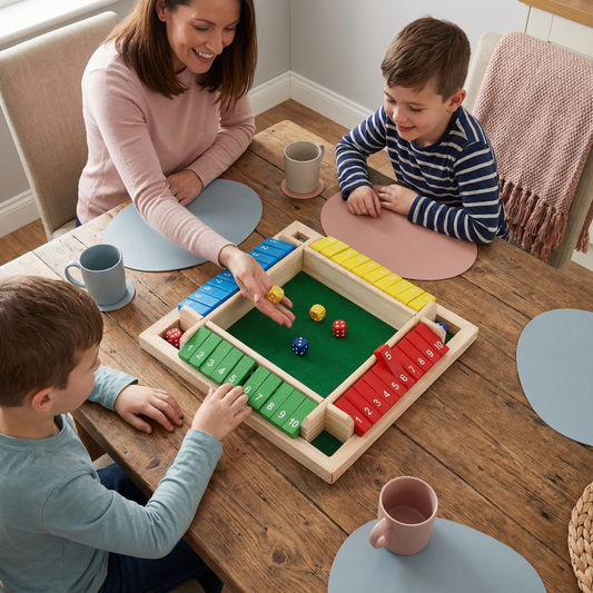 Wooden Dice Board Game for Family Learning
