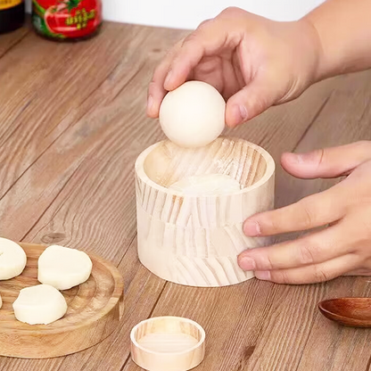 Wooden Dough Press for Dumplings and Pastry