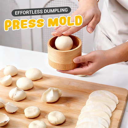 Wooden Dough Press for Dumplings and Pastry