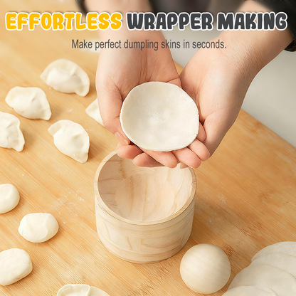 Wooden Dough Press for Dumplings and Pastry