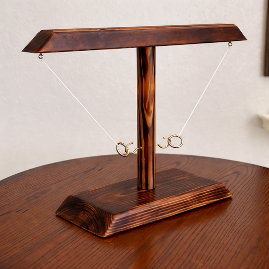 Wooden Hook and Ring Toss Tabletop Game Party Family Indoor Outdoor