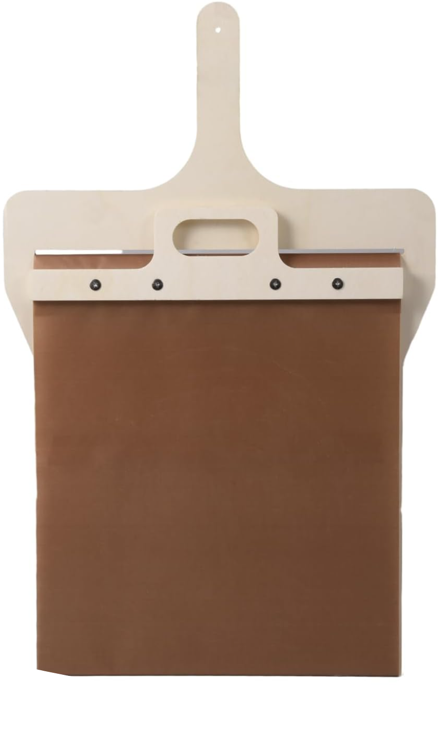 Wooden Pizza Peel with Sliding Lock Mechanism – Non-Stick Pizza Serving Shovel