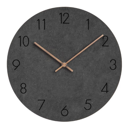 Wooden Scandinavian Wall Clock with Silent Mechanism