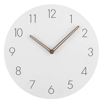 Wooden Scandinavian Wall Clock with Silent Mechanism