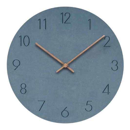 Wooden Scandinavian Wall Clock with Silent Mechanism