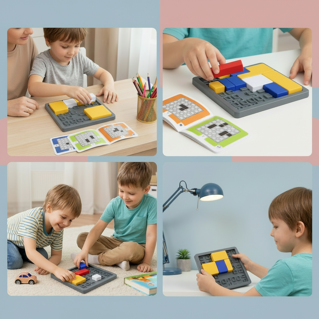 Wooden Shape Sorting Puzzle Blocks Educational Learning Toy for Kids