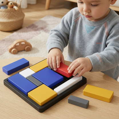 Wooden Shape Sorting Puzzle Blocks Educational Learning Toy for Kids