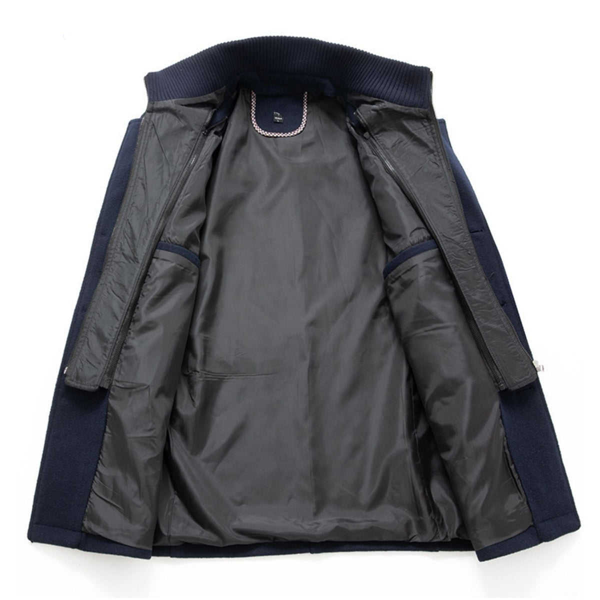 Wool Blend Double Collar Winter Trench Coat