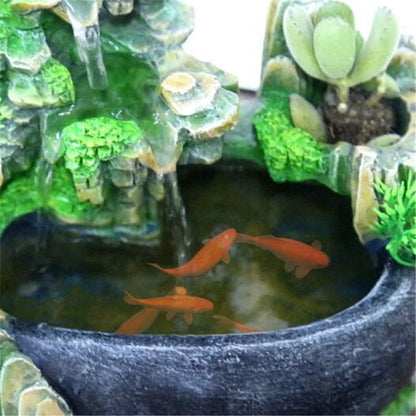 ZenFlow Tabletop Water Fountain with LED Light